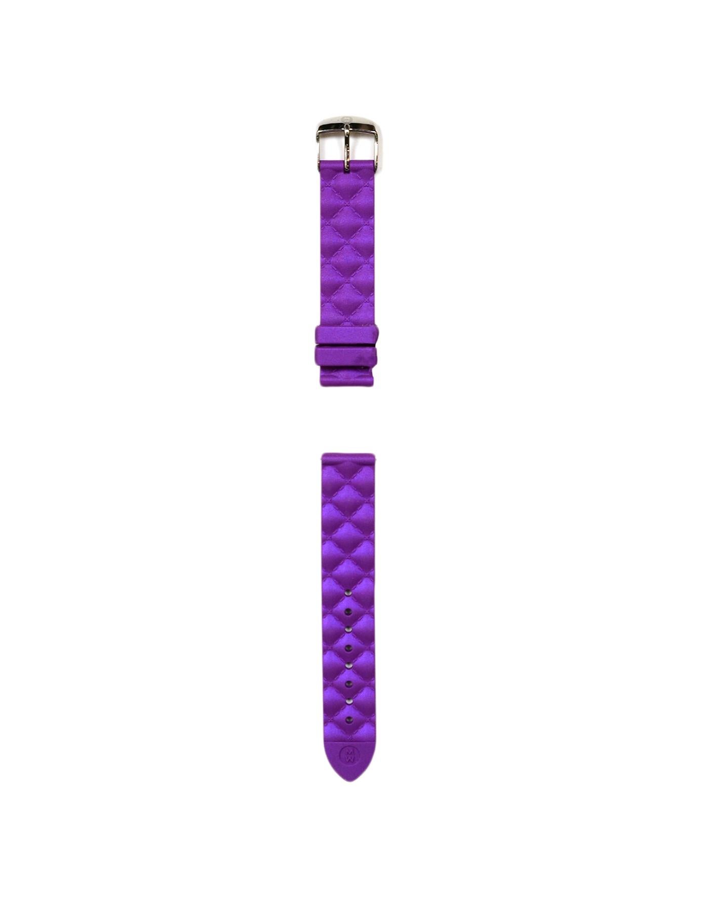 purple michele watch