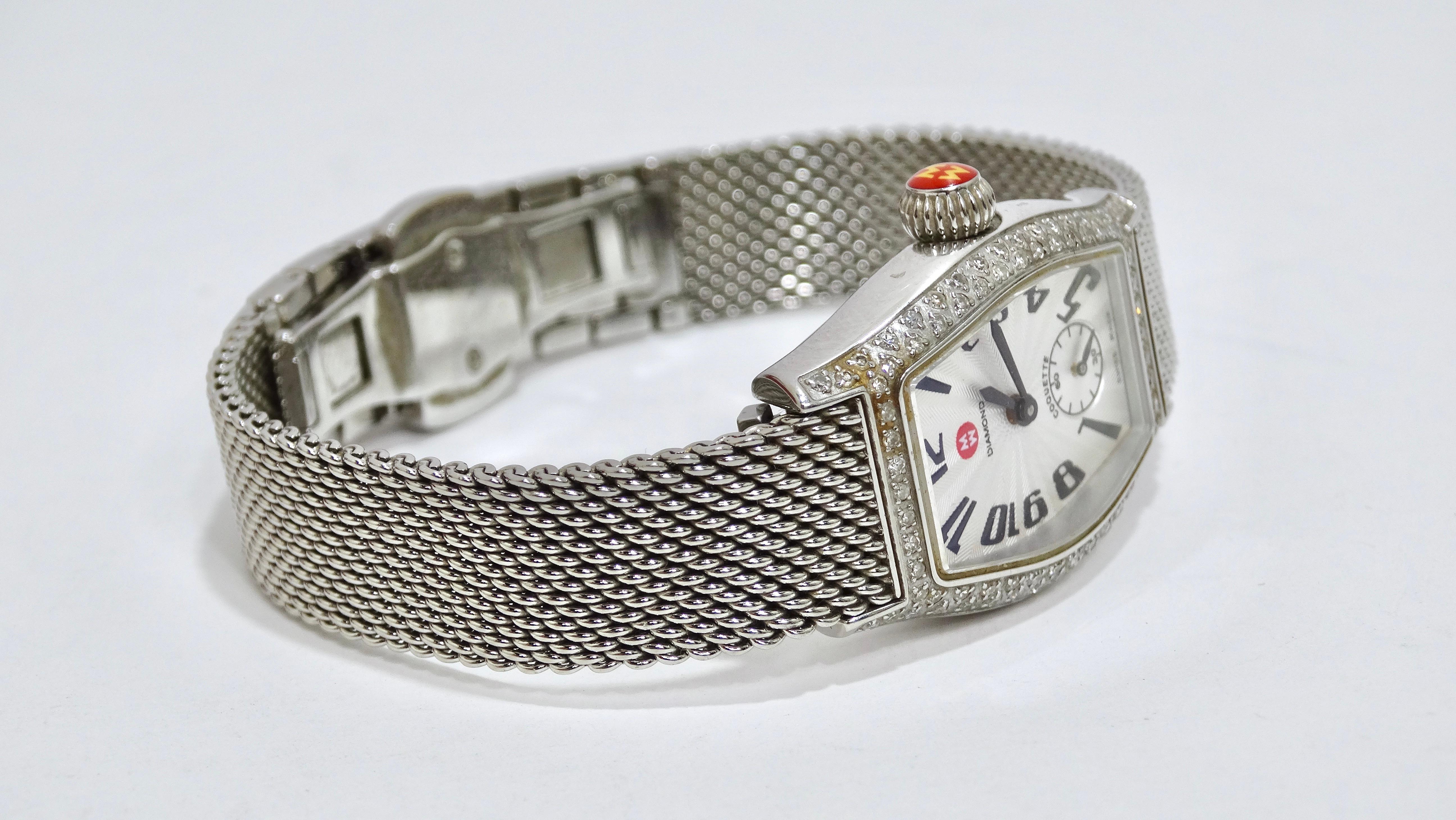 Women's Michele Stainless Steel Diamond Coquette Watch