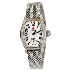 Michele Stainless Steel Diamond Coquette Watch