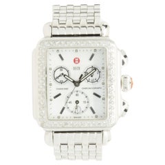 Michele Stainless Steel Diamond Deco
