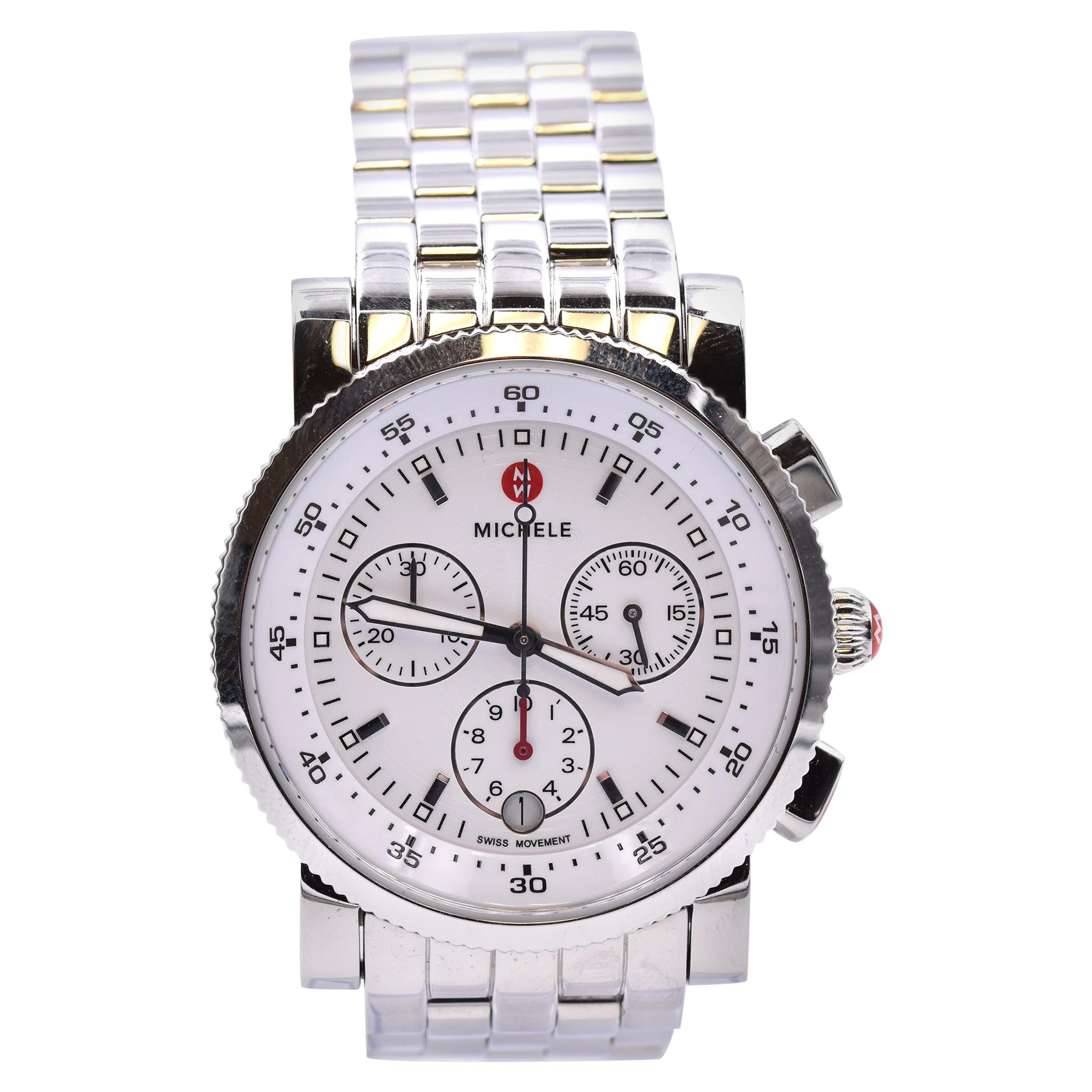 Michele Stainless Steel Sport Sail