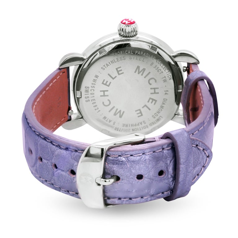 Michele Tropical Paradise Limited Edition diamond and sapphire watch Michele Tropical Paradise Swiss Women main image 3