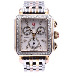 Michele Two-Tone Deco Diamond Watch Ref. MW06P01C5046