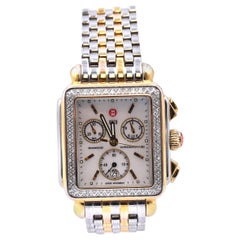 Michele Zweifarbiger Edelstahl-Diamant-Deco-Diamant-Deco