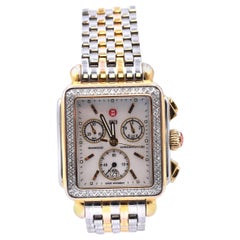 Michele Two-Tone Stainless Steel Diamond Deco