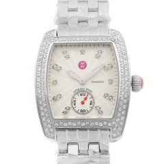 Michele Urban Mini Steel Diamond Silver Dial Quartz Ladies Watch MWW02A000508