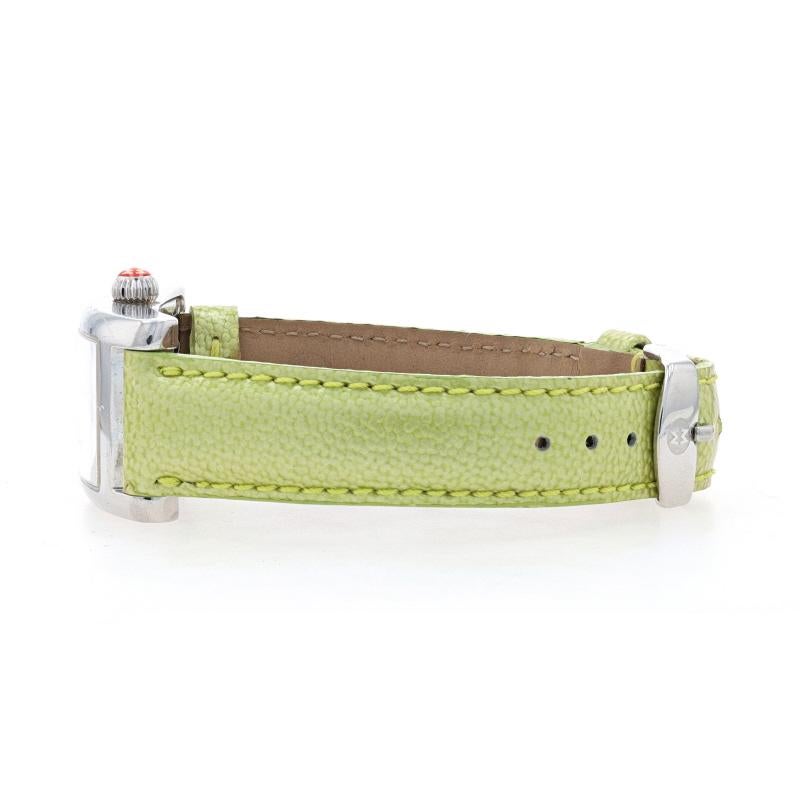 Michele Urban Park Damenuhr MW02S00A0001 Edelstahl Quarz Grün 1 Jahr Wnty im Angebot 1