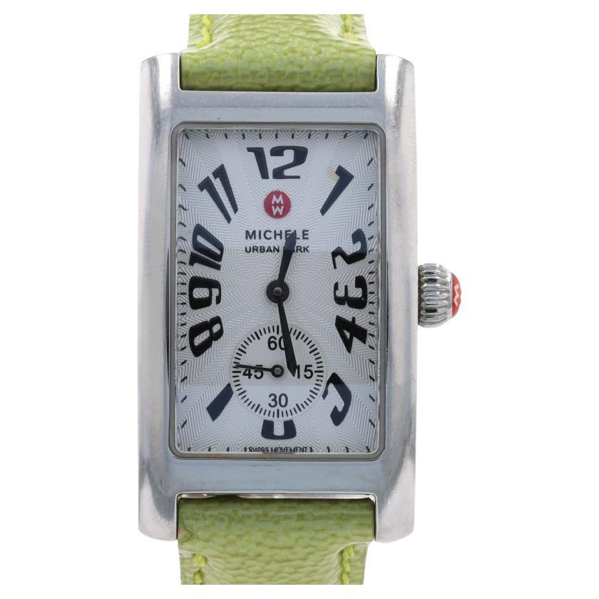 Michele Urban Park Ladies Watch MW02S00A0001 Stainless Quartz Green 1 Yr Wnty For Sale