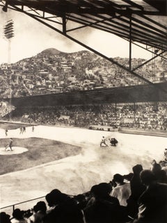 Partido de béisbol: dibujo realista a gran escala en blanco y negro de un partido deportivo