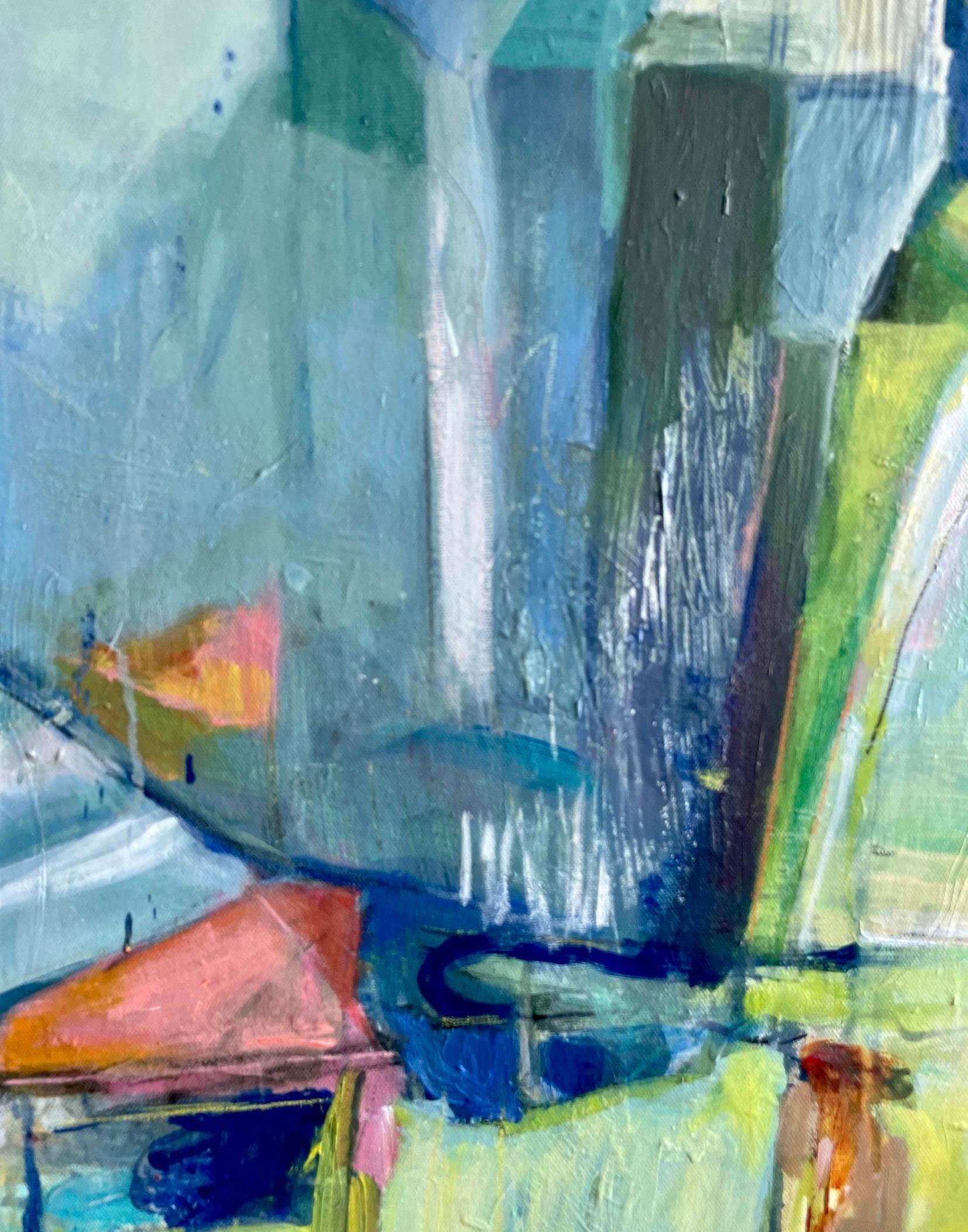 Michele Zuzalek large original modern abstract painting titled 