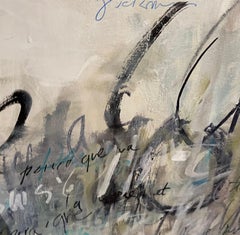 Conversations Between Us large abstract painting neutral colors