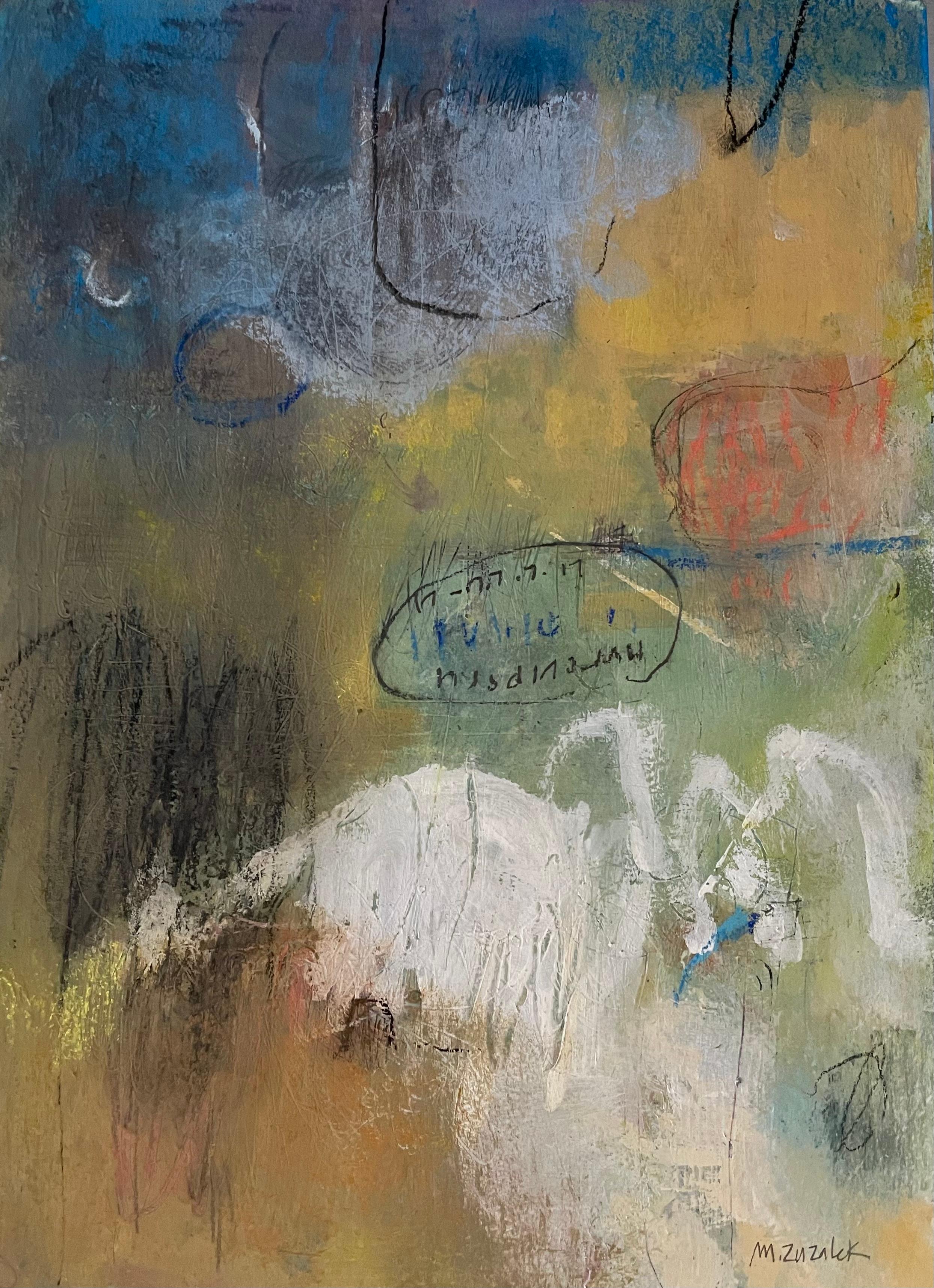 Michele Zuzalek Abstract Painting – Mit der Zeit schwinden