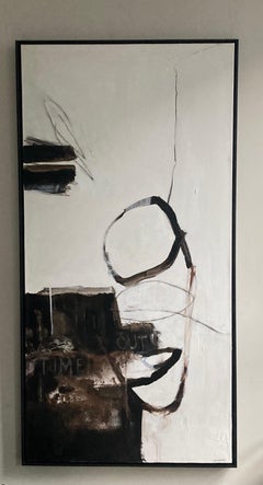 In That Moment large Abstract neutral colors
