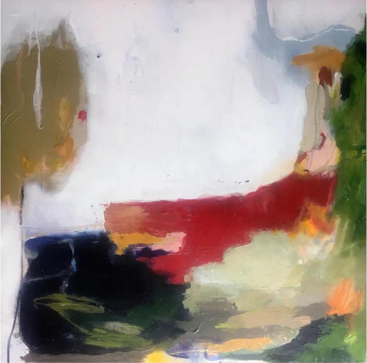Michele Zuzalek Original modern abstract landscape painting titled Earth 2.0