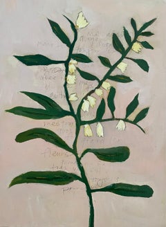 Original botanical oil painting titled Études Botanique #17