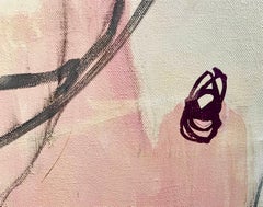 Modern Mid Century Abstract painting titled “You Crossed My Mind Today"