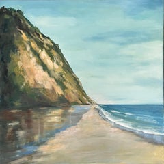 Original oil painting Hendreys Beach Santa Barbara 