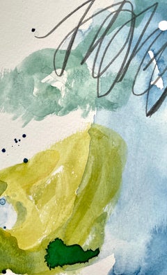 Original watercolor on paper titled Cloudscape
