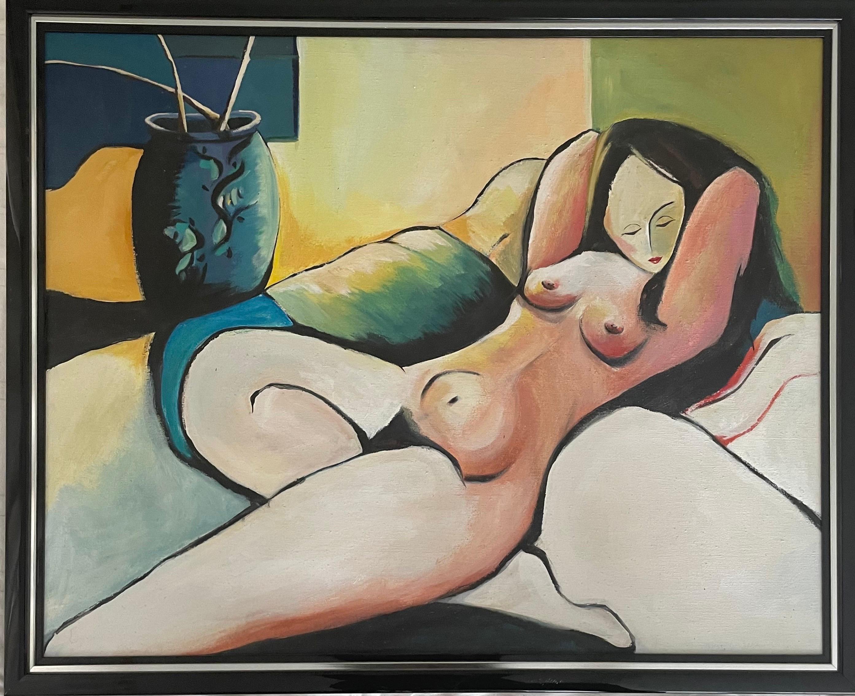 Figurative Painting Michele Zuzalek - The Moderns Moderns est une peinture figurative moderne.