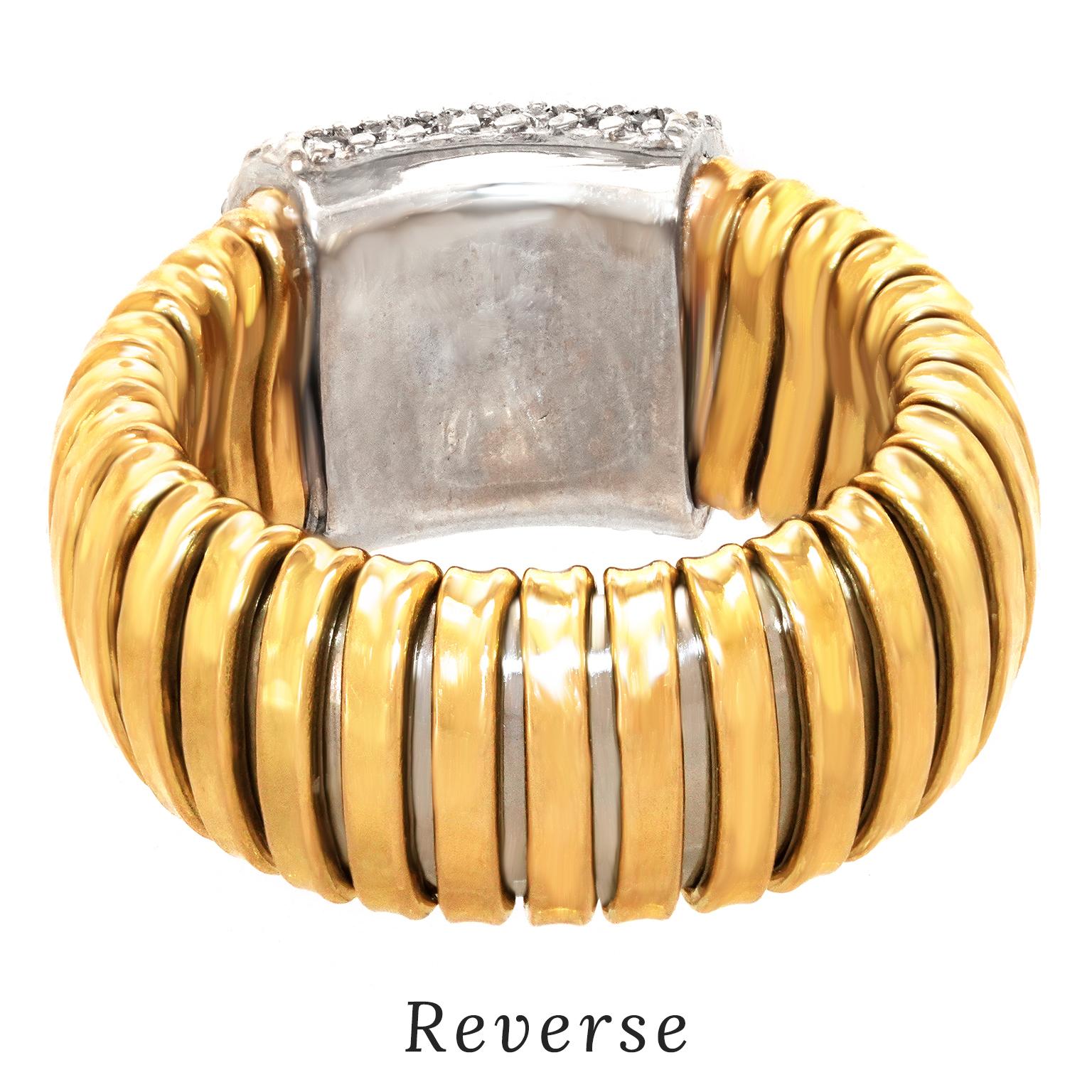 Micheletto Tubogas-Ring mit Diamanten 5