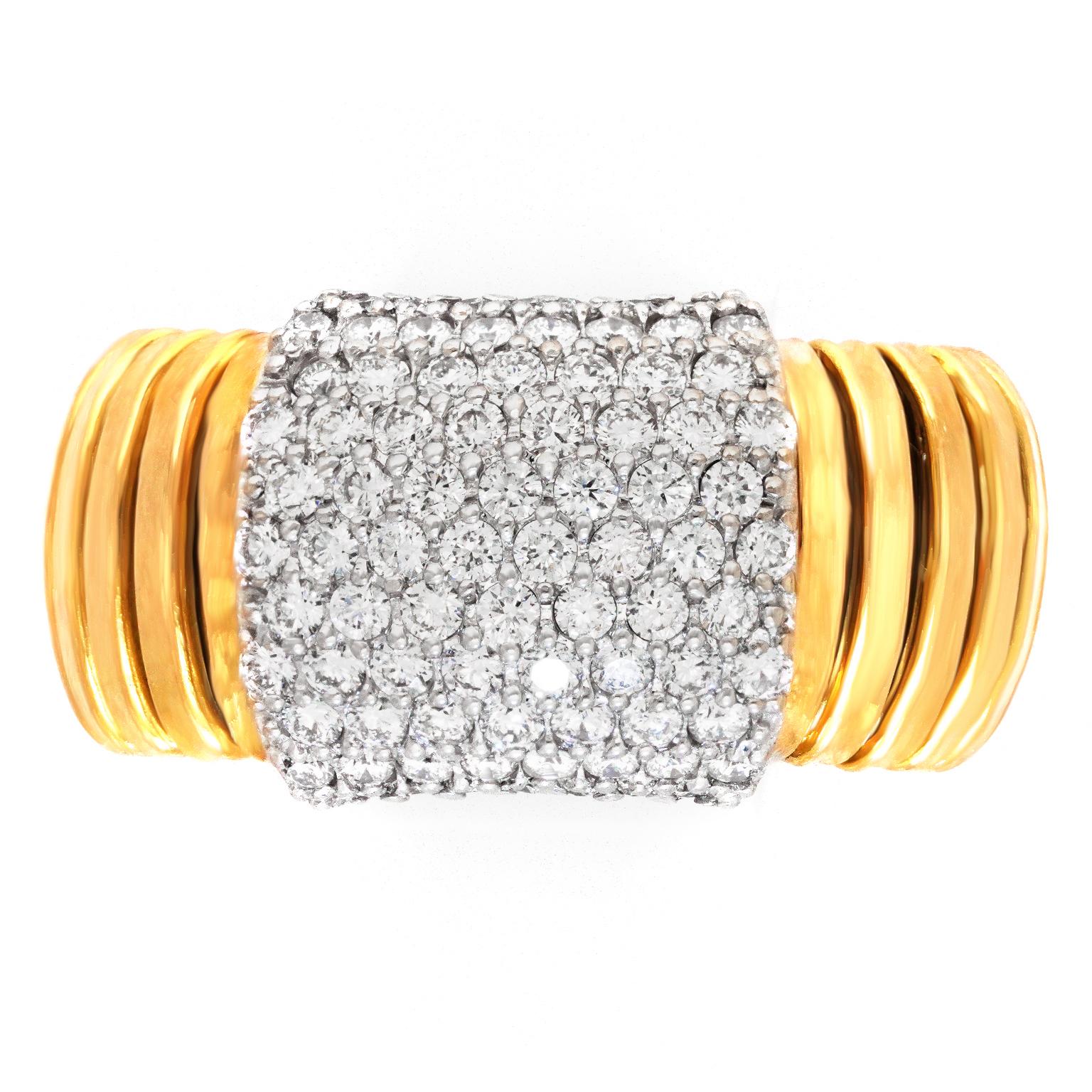 Micheletto Tubogas-Ring mit Diamanten 7