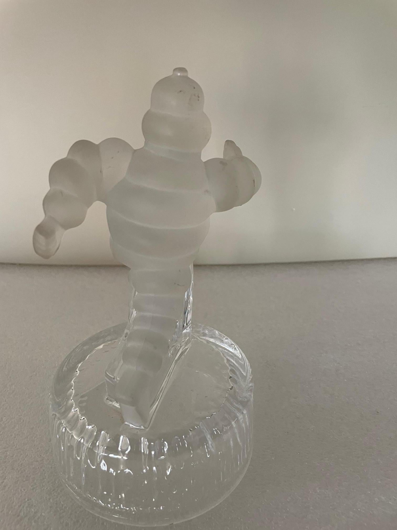 Mid-Century Modern Michelin crystal figure For Sale