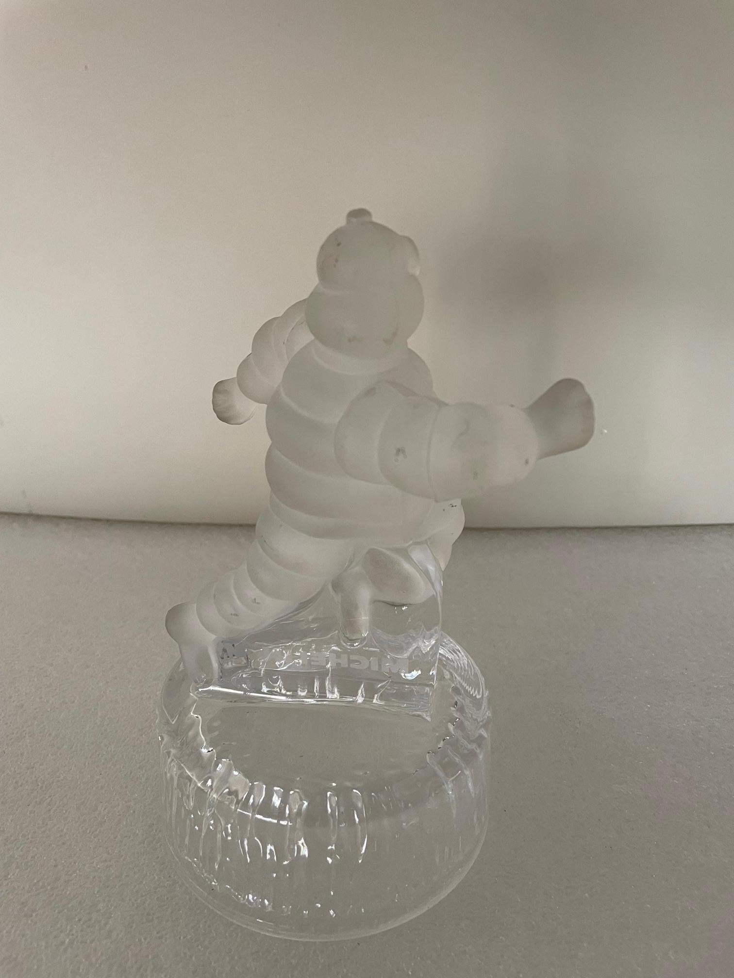 European Michelin crystal figure For Sale