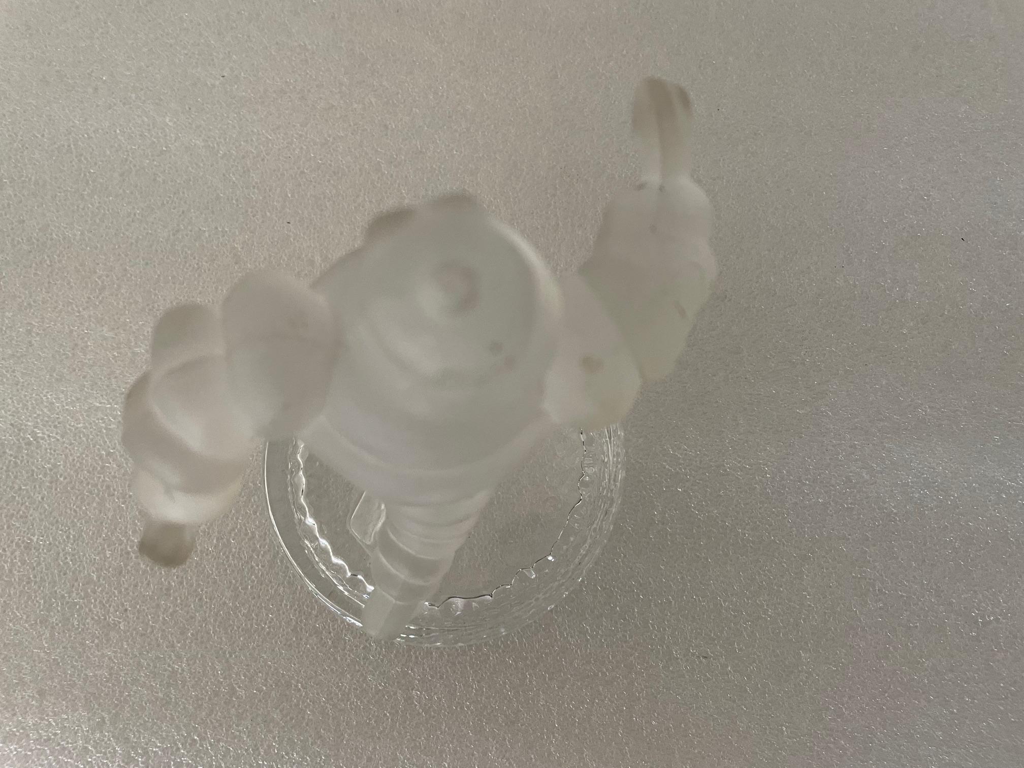 Crystal Michelin crystal figure For Sale