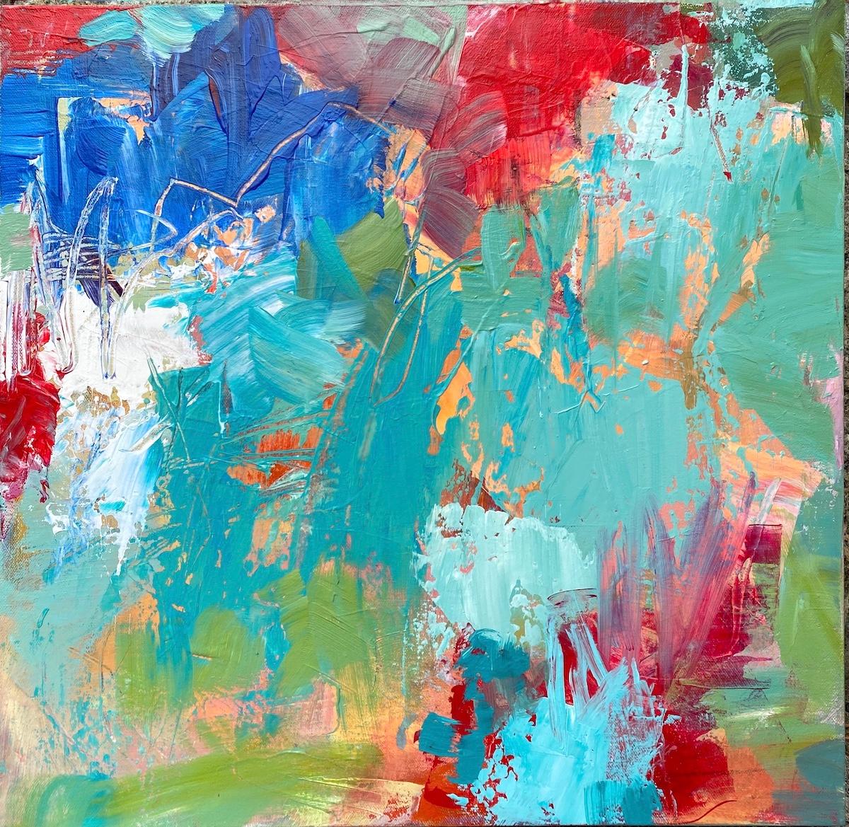 Jubilation and Deeper Still Diptych - Abstract Expressionist Painting by Michella Marra