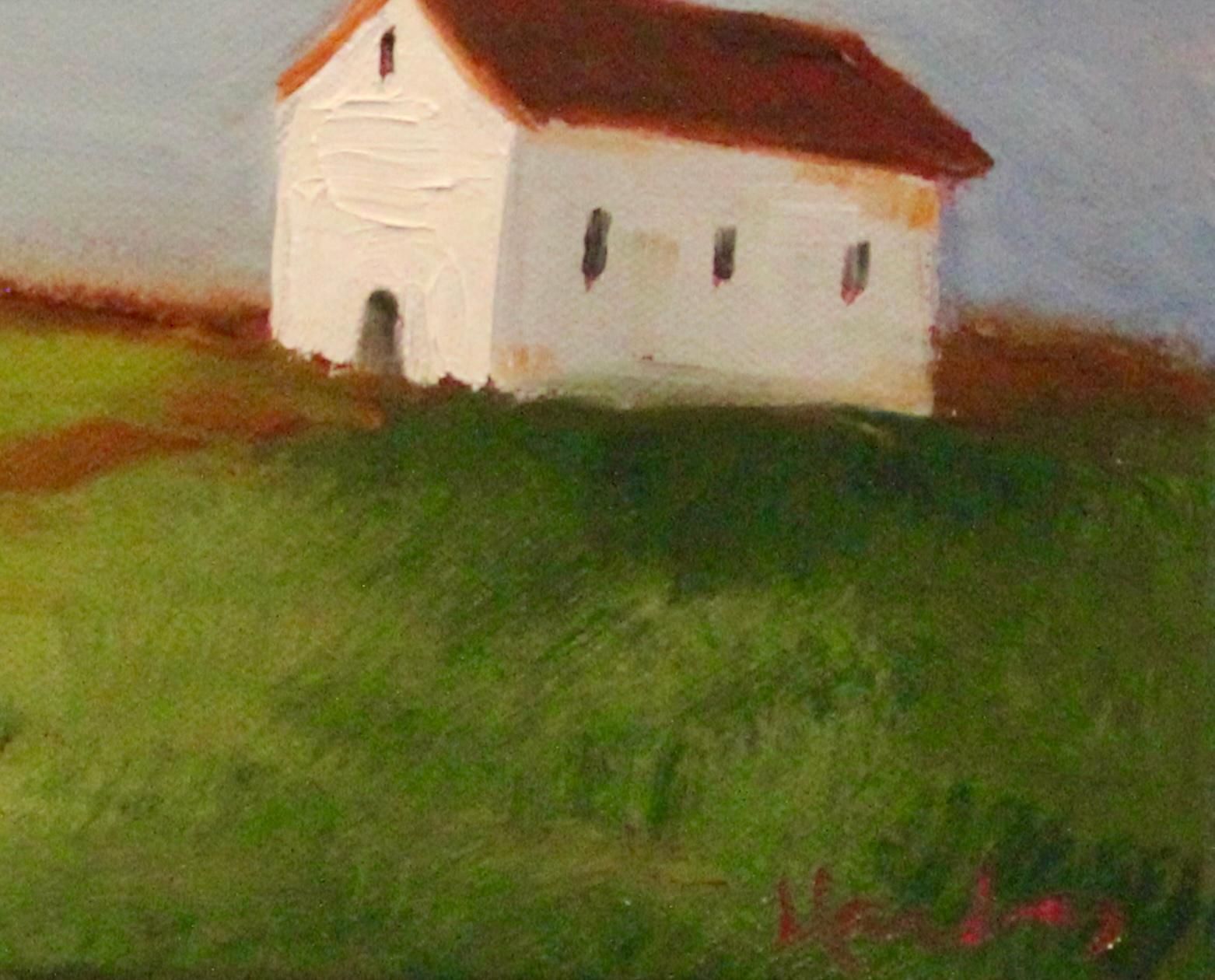 Mattina luminosa - Landscape Painting Marrone di Michelle Andres