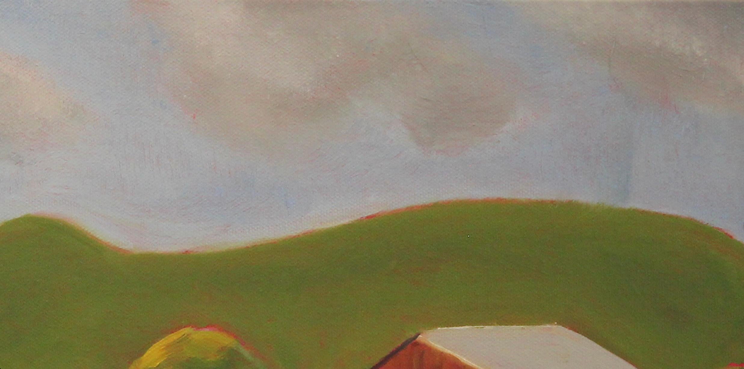 Grange Brown - Contemporain Painting par Michelle Andres