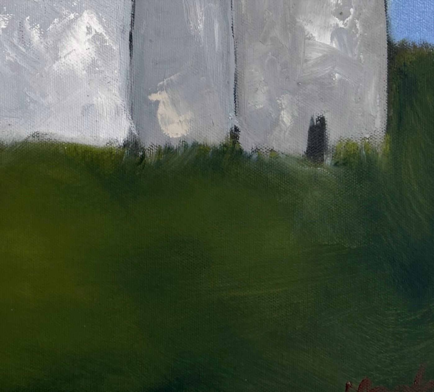 Eccezionale nel nostro campo - Landscape Painting Grigio di Michelle Andres