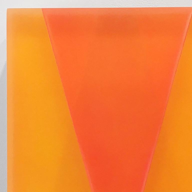September Sound, Orange - Abstract Sculpture by Michelle Benoit