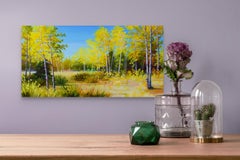 "Sensazione d'autunno" (2023) - Pittura ad olio di paesaggio con colori autunnali