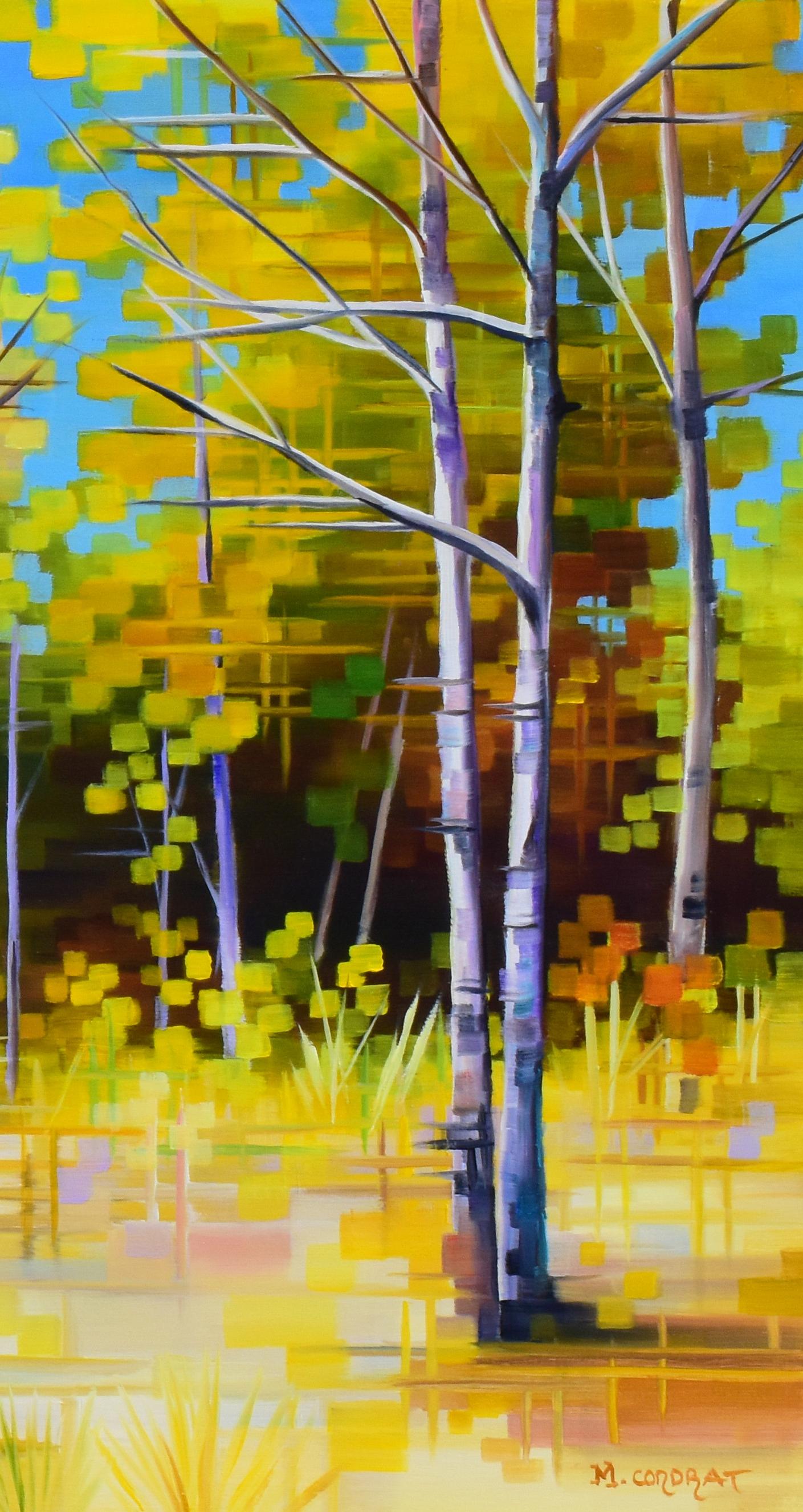 „Herbst Sensation“ – Landschaft, Ölgemälde mit Herbstfarben im Angebot 1