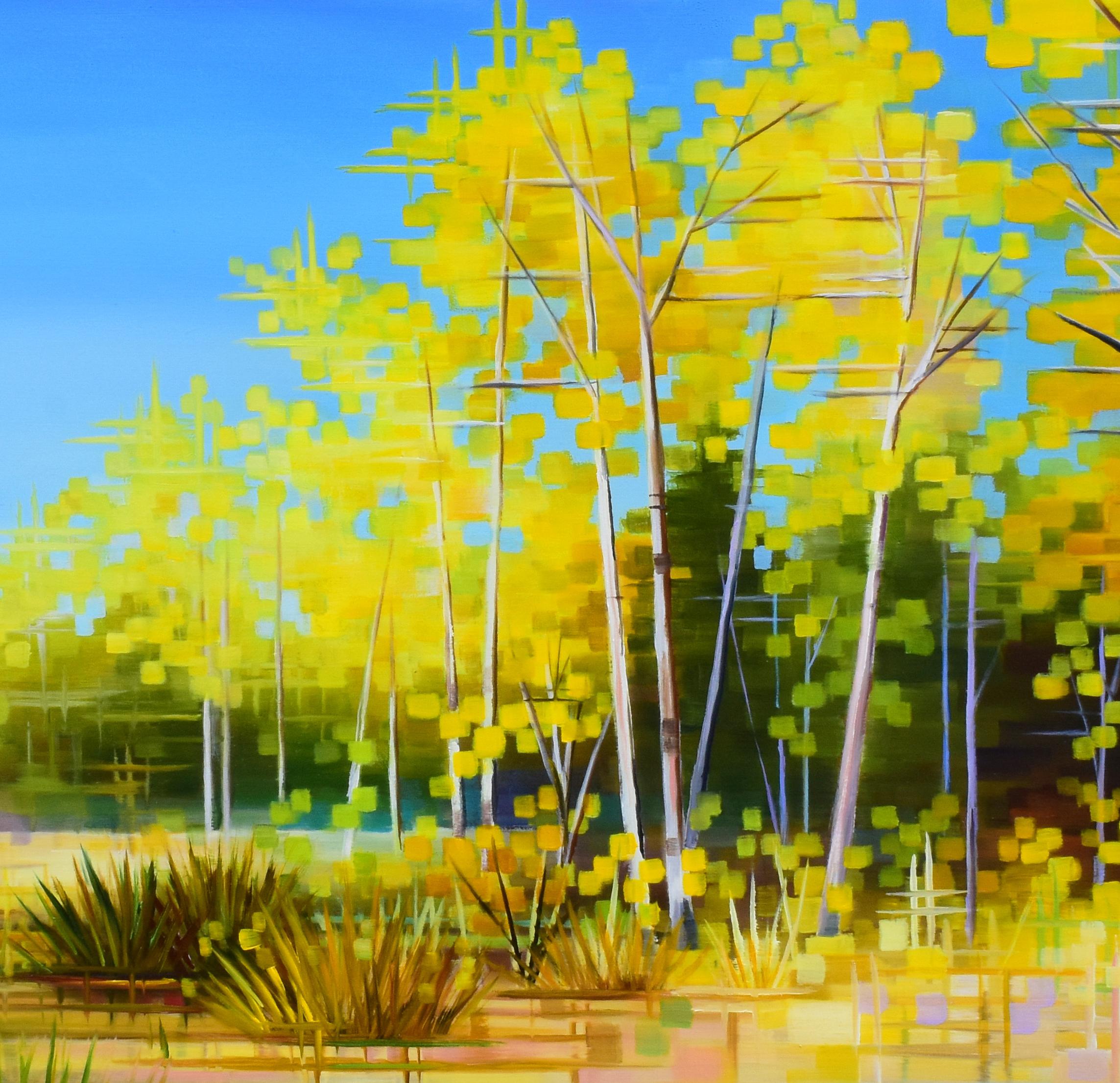 „Herbst Sensation“ – Landschaft, Ölgemälde mit Herbstfarben im Angebot 2