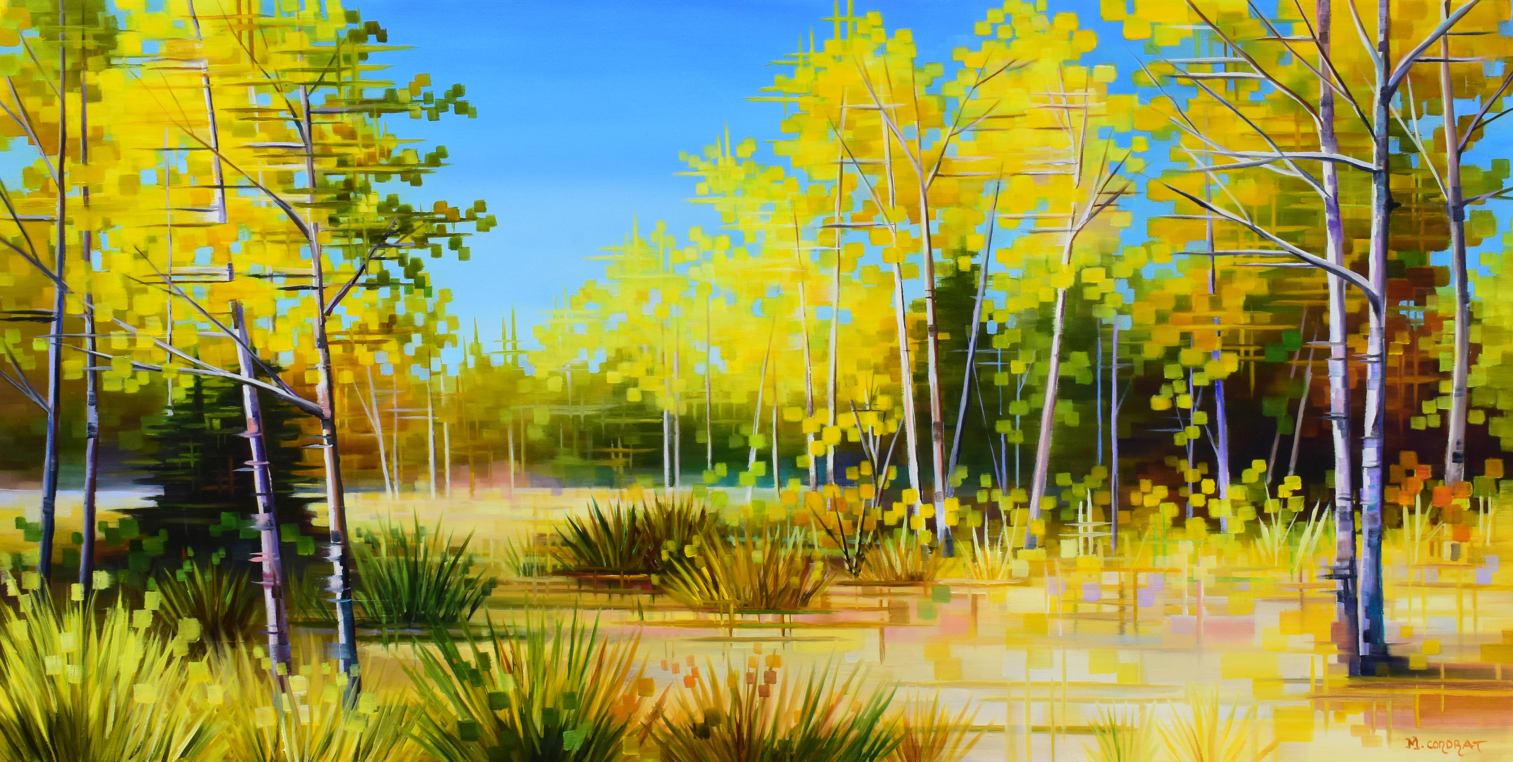« Sensation d'automne » - Peinture à l'huile de paysage avec couleurs d'automne