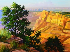 "Golden Canyon, " Oil painting