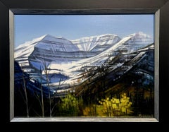 "Sundance Afternoon" - Paesaggio delle Montagne Rocciose, pittura a olio su pannello