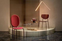 SP01 Michelle High Back Dining Chair in Edinburgh Mist Leather, Made in Italy