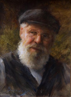 "L'artista" (2022) di Michelle Dunaway, ritratto originale ad olio