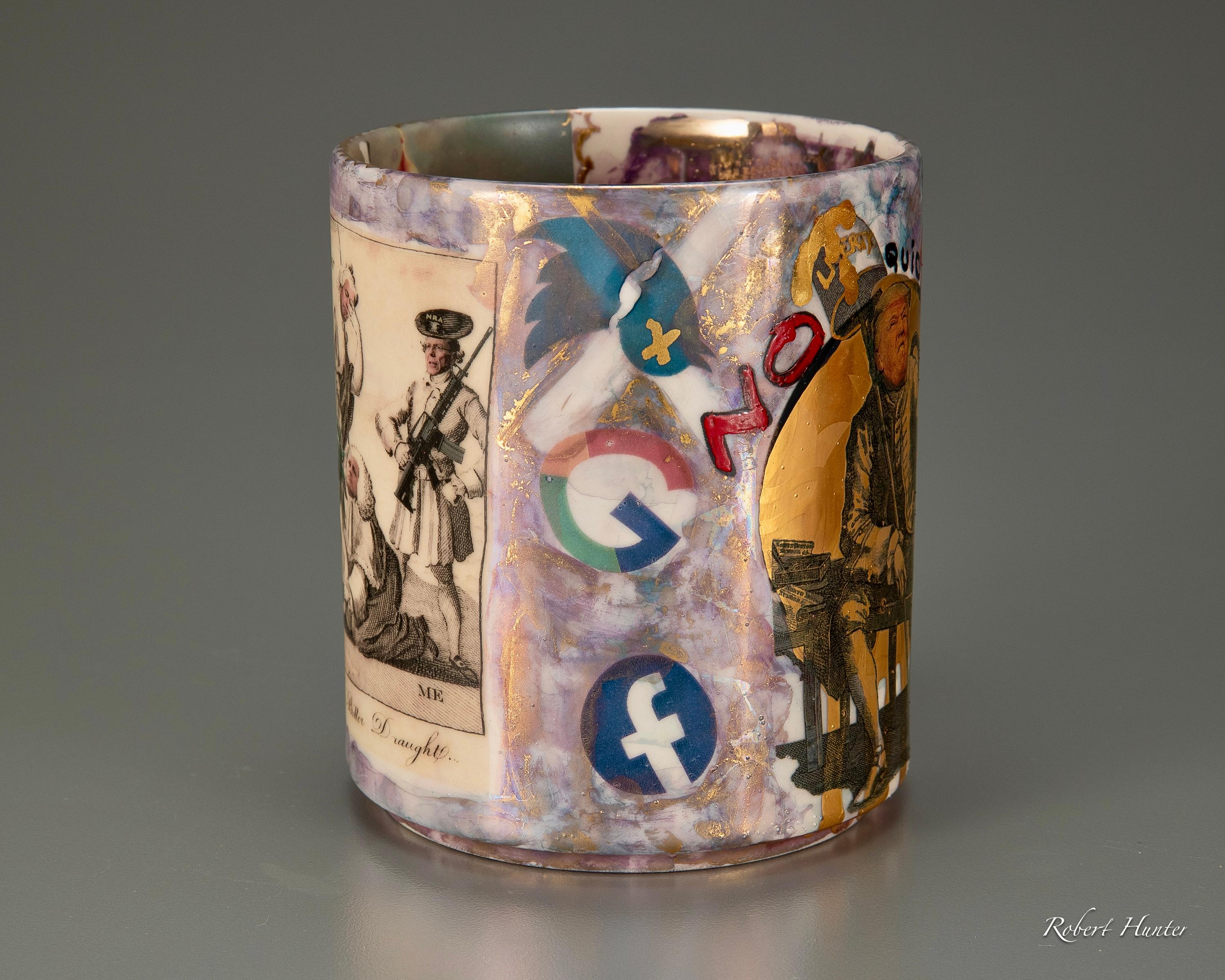 Michelle Erickson Ceramic Art No 45 Trump Esq. Trumped up China series In New Condition For Sale In Hampton, VA