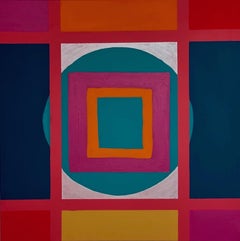 Focused - Abstract Geometric Acrylic Painting