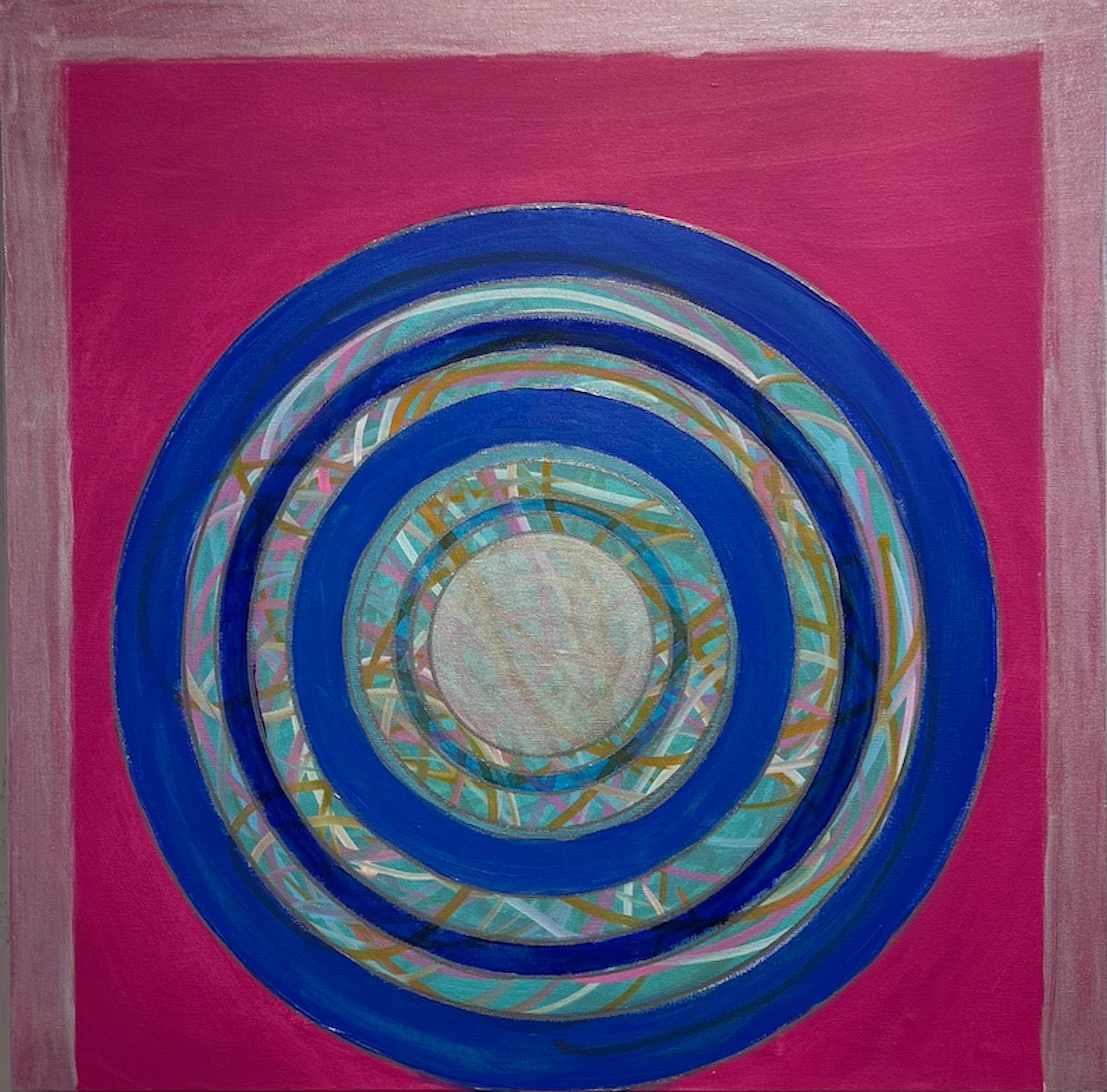 Abstract Painting di Michelle Feinberg - Anche questo colpisce nel segno - Pittura acrilica geometrica astratta