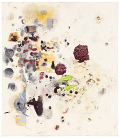 Boom III, Abstrakte zeitgenössische Collage in Mischtechnik