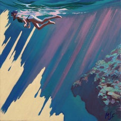 Comfort Zone: Study - Colorful Original Figurative Oil Painting on Canvas
