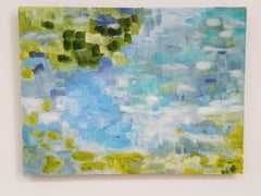 Michelle Hénault Peinture abstraite moderne "Les Poissons 1/The Fish 1" 2014