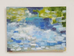 Michelle Hénault Peinture abstraite moderne "Les Poissons 2/The Fish 2" 2014