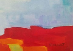 Michelle Hénault Peinture abstraite moderne ""Mer inconnue I"", 2014