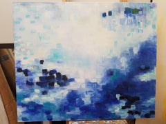 Pittura astratta moderna di Michelle Hénault "Summertime IV", 2019